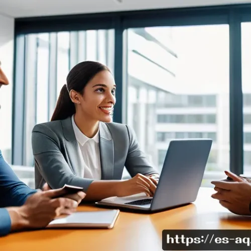 Home 32 피드백 활용과 리더십의 관계 분석 - A diverse professional team in a modern office setting engaged in a constructive feedback session, s...